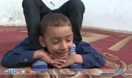#الطفل_العنكبوت رقم (3) في #غزة
 وائل الغرباوي الطفل العنكبوت ليونة جسدية عالية يامل أن تكون مفتاح النجاح 
تقرير لؤي حجازي