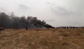 #مباشر إصابات اثر اعتداء قوات الاحتلال على المتظاهرين شرق البريج وسط قطاع غزة 
#مسيرة_العودة_الكبرى 
بث مراسلنا أحمد المقادمة