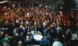 جماهير مدينة أم الفحم بالداخل المحتل تشيع جثامين شهداء عائلة الجبارين منفذي عملية الأقصى