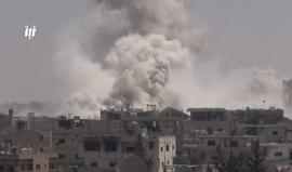 #شاهد مشاهد للقصف العنيف الذي يتعرض له مخيم درعا وحي طريق السد بمدينة درعا