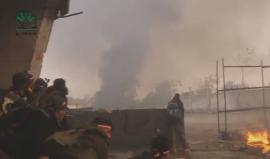 مشاهد من المعارك بين الثوار وميليشيات الأسد في حيي القابون وجوبر الدمشقي 
#أحرار_الشام