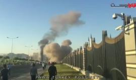 #شاهد لحظة القصف على القصر الرئاسي في #تركيا