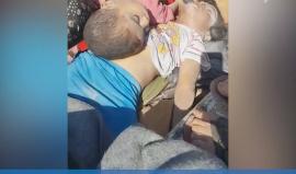 مشاهد قاسية جداً .. هذا ما فعلته الطائرات الروسية بعائلة سورية في ريف #درعا !!