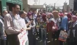 #شاهد | من الوقفة التضامنية مع الأسرى المضربين عن الطعام محمود ومحمد البلبول ومالك القاضي، في جامعة بيت لحم.