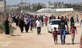 حشود مخيم العودة شرق مدينة غزة #مليونية_القدس