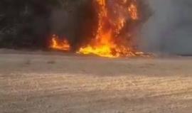 #عاجل يديعوت: تجدد اشتعال النيران في حقول وأحراش مستوطنة " كيسوفيم" بفعل طائرات حارقة تطلق من قطاع غزة بشكل مستمر .