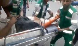 #فيديو اصابة برصاص الاحتلال شرق البريج على حدود وسط القطاع