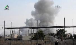 ضحايا جراء قصف بالطيران الحربي على بلدة #الغنطو بريف #حمص الشمالي