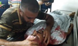 وداع مؤثر من شقيق الشهيد شعبان أبو خاطر الذي ارتقى بقصف مدفعي للاحتلال شرق خانيونس جنوب قطاع غزة