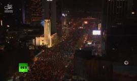 #مباشر مظاهرات عارمة في سول (عاصمة كوريا الجنوبية) للمطالبة باستقالة الرئيسة بارك كون هاى