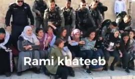 #فيديو لحظة اعتداء قوات الاحتلال على المتضامين مع غزة عند باب العامود في القدس المحتلة