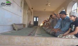 #شاهد .. صلاة #عيد_الأضحى المبارك في مدينة حيان المنكوبة شمال غرب #حلب .