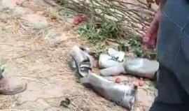 #شاهد | الصاروخ الذي أطلق من سيناء المصرية وسقط في مزرعة داخل الكيان الصهيوني بمنطقة " أشكول"