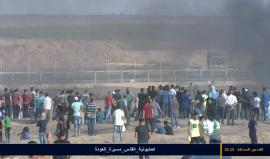 #مباشر مظاهرات #مليونية_القدس على حدود غزة