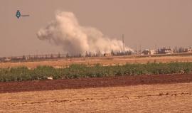 #فيديو غارات للطيران الروسي على بلدة كفرحلب غرب حلب