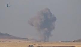 #شاهد الطيران الحربي يقصف تل مطوق بريف درعا