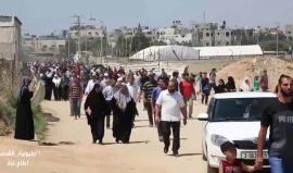 آلاف الفلسطينيين يزحفون في #مليونية_القدس شرق مدينة غزة 
#مسيرة_العودة_الكبرى