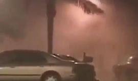 سرعة رياح جنونية تصاحب اعصار "إيرما" في ولاية فلوريدا