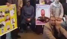 #شاهد: جانب من اعتصام ذوي الأسرى أمام مقر الصليب الأحمر في غزة صباح اليوم.
تصوير :حسن اصليح