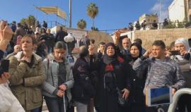 #فيديو هتافات غاضبة عند باب العامود في القدس المحتلة
