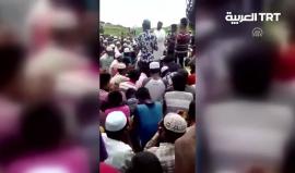 #شاهد| مسلمو الروهينغيا يتضرعون إلى الله وتلهج ألسنتهم بالدعاء على الظالمين والمعتدين بعد هجمات جيش ميانمار عليهم في #أراكان