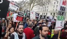 #مباشر مظاهرة حاشدة في العاصمة البريطانية لندن دعما لـ #مسيرة_العودة_الكبرى السلمية في قطاع غزة ورفضا للاعتداء قوات الاحتلال عليها.