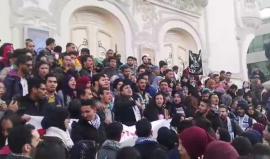 #شاهد #مباشر مظاهرة غضب في العاصمة التونسية رفضا لقرار ترامب إعلان الأقصى عاصمة للكيان الصهيوني