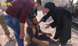 قهر الرجال.. والد طفلة سورية ينهار بالبكاء بعد فقدان ابنته في غارة جوية على ريف #إدلب