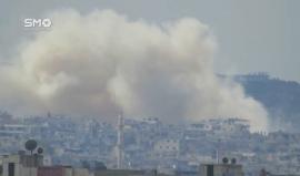 طائرات النظام المروحية تقصف أحياء #درعا بالبراميل المتفجرة