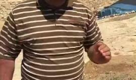 #مباشر من قرية الصارورة التي أقامها نشطاء وهدمتها قوات الاحتلال قرب يطا جنوب الخليل 
تصوير عامر أبو عرفة