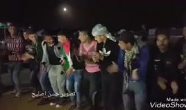 #شاهد شبان يرقصون "الدحية" في خيام العودة شرق خانيونس جنوب القطاع