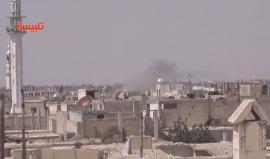 #شاهد قصف الأحياء السكنية في مدينة تلبيسة بريف حمص بالمدفعية و قذائف الهاون من قبل ثوات النظام السوري