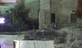 #شاهد رصد أعمال حفريات يجريها الاحتلال اسفل المسجد الإبراهيمي في الخليل .