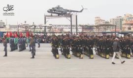 حفل تخريج دورة الشهيد مازن فقهاء لوزارة الداخلية في مدينة غزة .