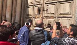 #فيديو الكنائس المسيحية في القدس تعلن إغلاق كنيسة القيامة حتى إشعار آخر احتجاجاً على إجراءات الاحتلال الأخيرة بحقها