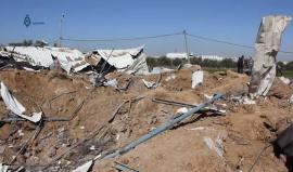 آثار الدمار نتيجة غارات جيش الاحتلال الاسرائيلي على قطاع غزة