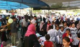 مباشر: الهيئة العليا لمسيرات العودة وكسر الحصار تنظم في هذه الأثناء فعاليات لأطفال غزة بمعبر بيت حانون شمال القطاع