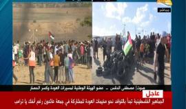 الجماهير الفلسطينية تتوافد إلى مخيمات العودة شرقي قطاع #غزة للمشاركة في جمعة عائدون رغم أنف #ترامب