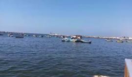 مباشر: تظاهرة بحرية إنطلاقاً من ميناء #غزة عصر اليوم، رفضاً للجريمة الإسرائيلية بحق أسطول الحرية الخامس، وللتأكيد على حقنا في الصيد في المياه الإقليمية، ورفضاً للمنطقة العازلة أمام الصيادين شمال القطاع، واستمراراً للنضال الشعبي المطالب بإنشاء ميناء يربط غ