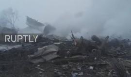 مصرع 32 شخصا جراء تحطم طائرة شحن تركية في منطقة سكنية في قرغيزستان