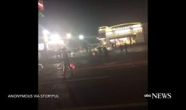 #شاهد إطلاق نار صوب متظاهرين خرجوا في فيرغسون (ميزوري) بالولايات المتحدة الأمريكية في الذكرى الثانية لمقتل الشاب الأسود مايكل براون على يد ضابط شرطة