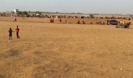 This is doctor Walid Amer spokesman of the great maech of return speaking from the return camp in khanyounis about the main goals of the peaceful march of today 22nd of June 2018