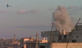 قصف الطيران الحربي والدمار الذي خلفه في مدينة الرستن شمال حمص