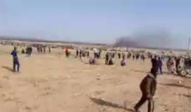 #مباشر استمرار اعتداء قوات الاحتلال على المشاركين في #جمعة_الكوشوك قرب السياج الفاصل شرق رفح جنوب قطاع غزة . 
#مسيرة_العودة_الكبرى