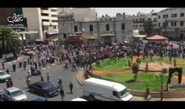 #شاهد .. مسيرة في دوار الشهداء وسط مدينة نابلس الآن تنديدا بقتل قوات السلطة للمواطن أحمد حلاوة بعد اعتقاله داخل سجن الجنيد صباح اليوم .