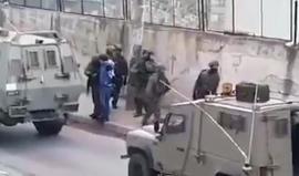 #فيديو لحظة اعتقال قوات الاحتلال الشاب محمد مشعل من نابلس، صباح اليوم