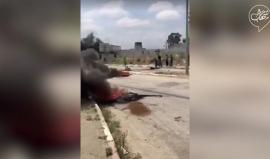 #فيديو مواجهات مع الاحتلال في محيط مصانع جيشوري غرب طولكرم