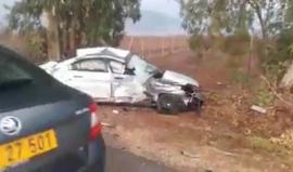 مقتل صهيونية وإصابة اثنين من شرطة الاحتلال بجراح خطرة في حادث تصادم جنوب طبريا