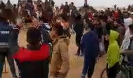 #مباشر سباق الخيول والجمال ضمن فعاليات مسيرة العودة الكبرى على الحدود الشرقية لمدينة خانيونس 
#مسيرة_العودة_الكبرى