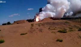فيديو لـ تجربة فاشلة على اطلاق صاروخ S-300 الروسي
